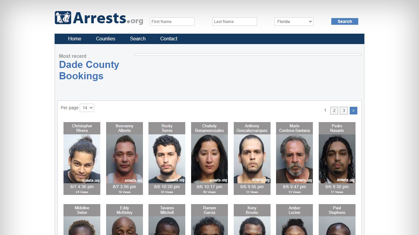 Dade County Arrests and Inmate Search